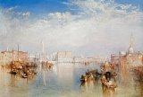 Palace of Versailles Prints - View of Venice The Ducal Palace Dogana and Part of San Giorgio by Joseph Mallord William Turner