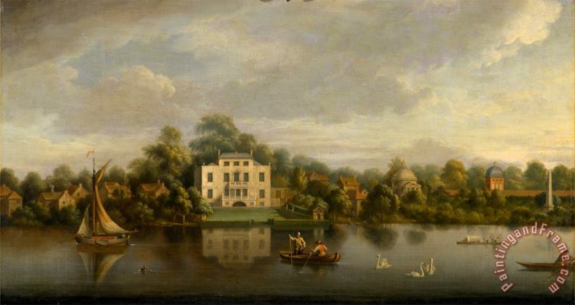 Pope's Villa, Twickenham painting - Joseph Nickolls Pope's Villa, Twickenham Art Print