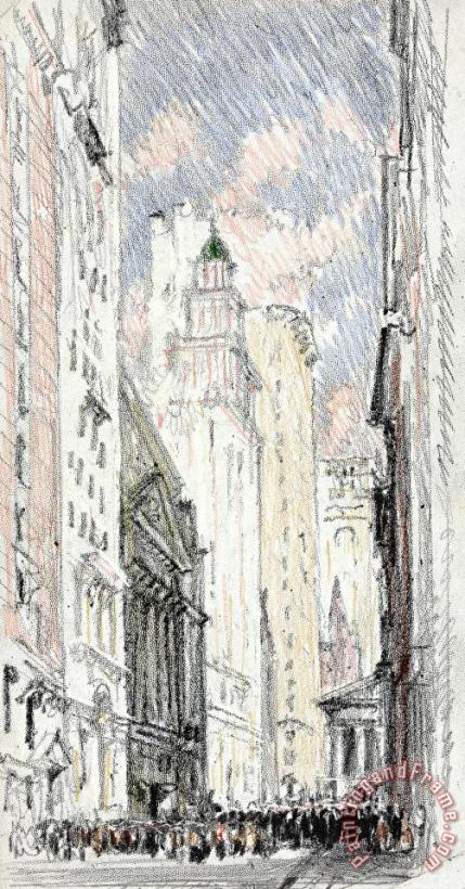 Joseph Pennell The New York Stock Exchange Art Painting