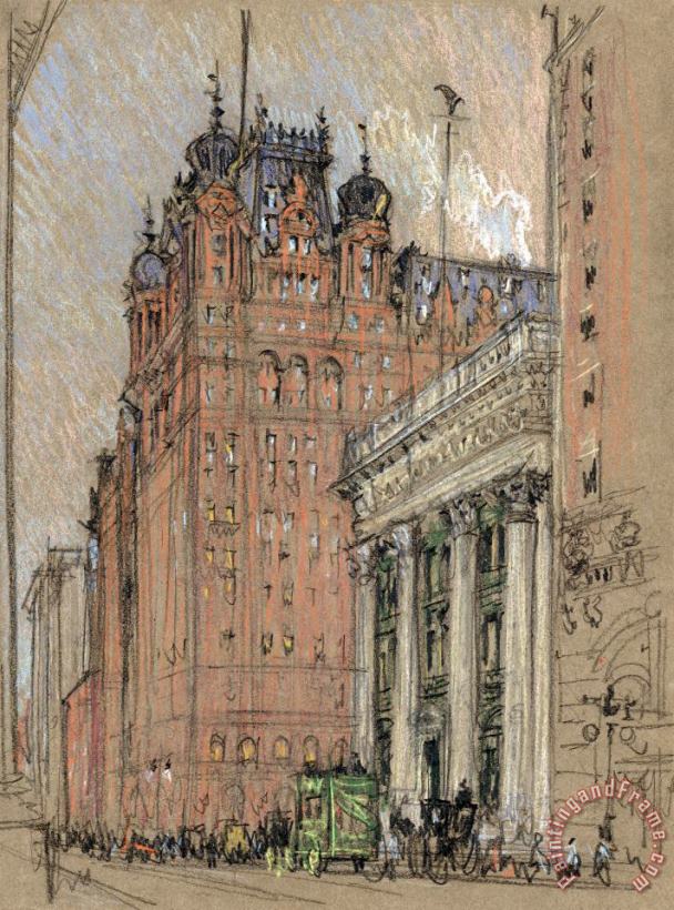 Joseph Pennell Waldorf Astoria Hotel Art Print