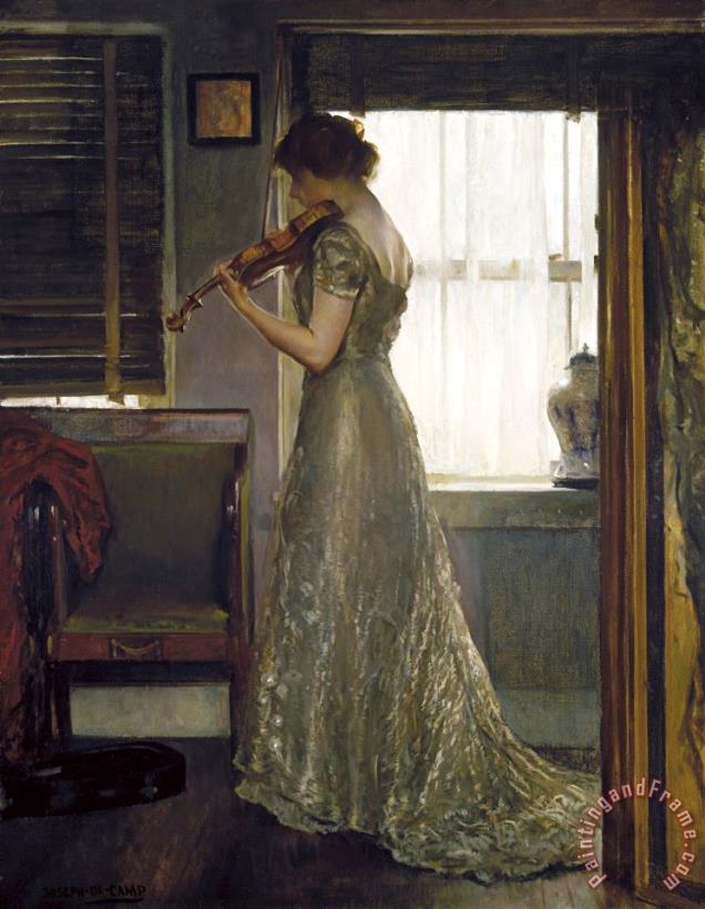 The Violinist painting - Joseph Rodefer DeCamp The Violinist Art Print
