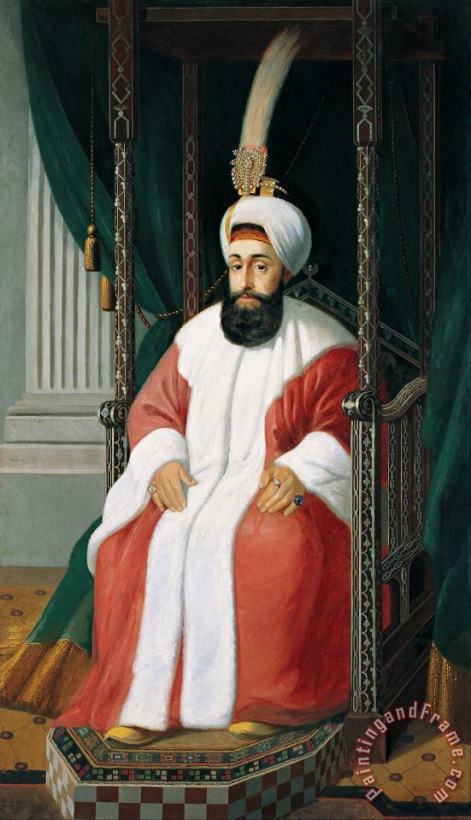 Joseph Warnia-Zarzecki Sultan Selim III Art Painting