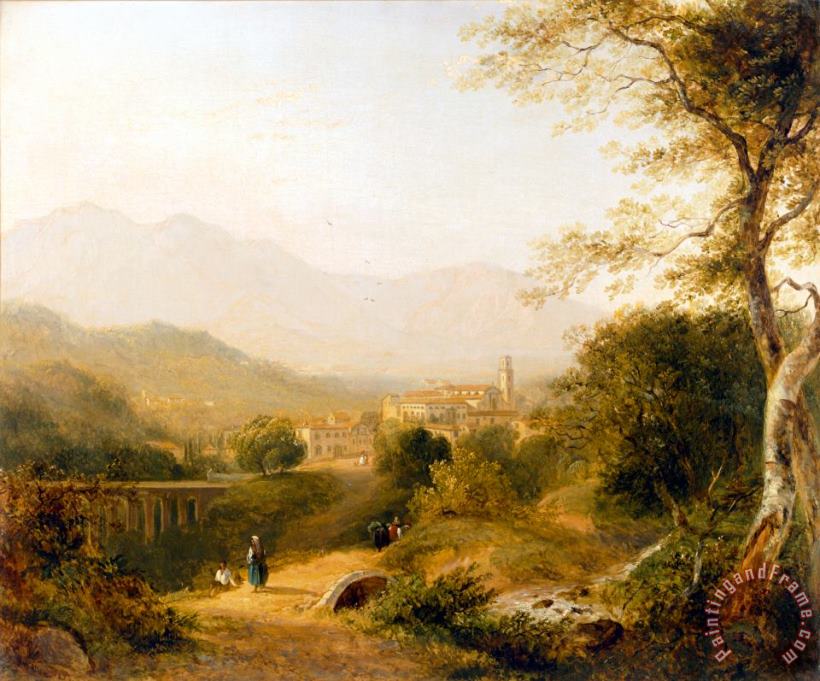 Italian Landscape painting - Joseph William Allen Italian Landscape Art Print