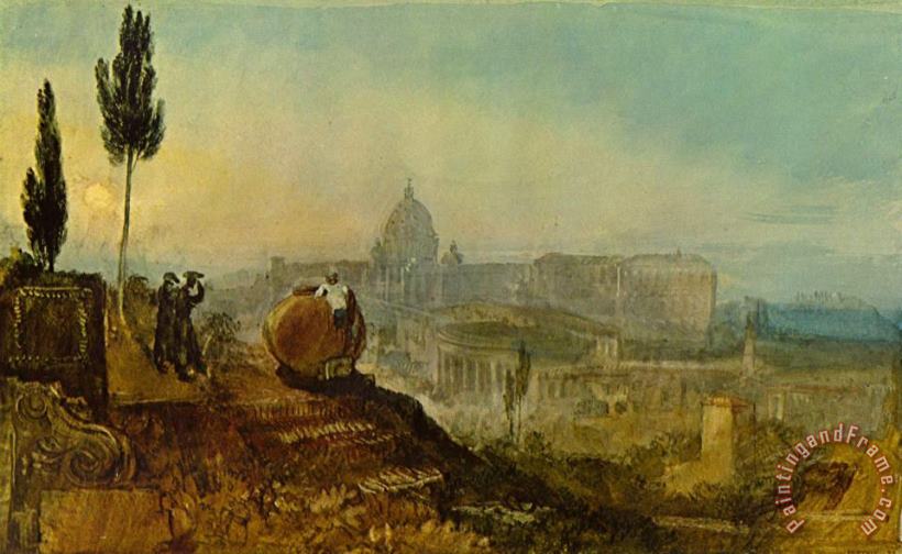 Joseph William Mallord Turner St Peters And The Vatican Art Print