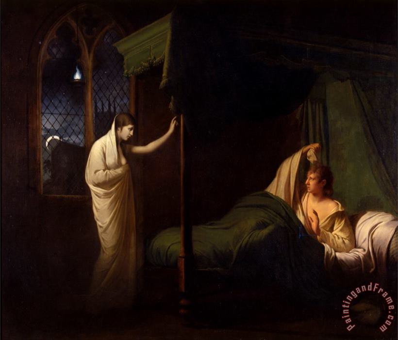 William And Margaret From Percy's 'reliques of Ancient English Poetry' painting - Joseph Wright  William And Margaret From Percy's 'reliques of Ancient English Poetry' Art Print