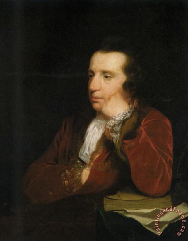 Portrait of George Colman, The Elder painting - Joshua Reynolds Portrait of George Colman, The Elder Art Print