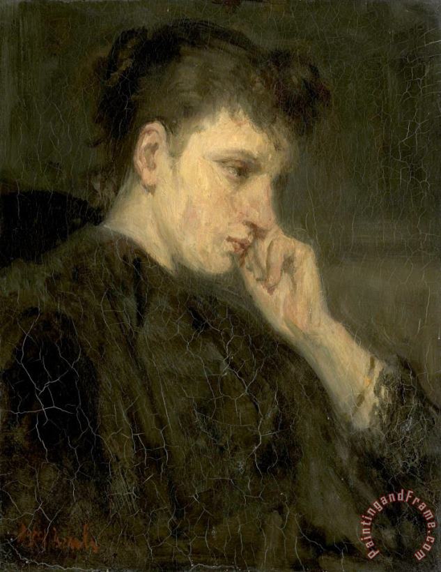 Jozef Israels 'melancholie' Art Painting