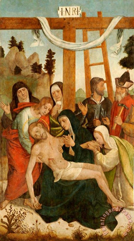 Attributed to Juan de Borgona The Pieta Art Painting