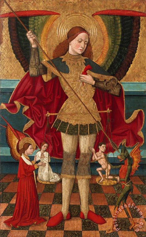 Juan de la Abadia Saint Michael Weighing Souls painting