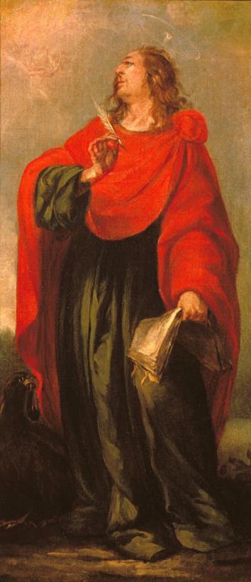 Saint John The Evangelist painting - Juan de Valdes Leal Saint John The Evangelist Art Print