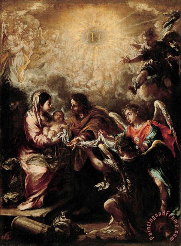 Juan de Valdes Leal The Conferring of The Name of Jesus Art Painting