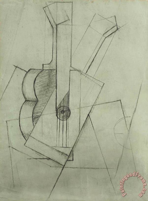 La Guitare, 1913 painting - Juan Gris La Guitare, 1913 Art Print