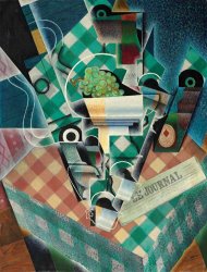 Juan Gris Nature Morte a La Nappe a Carreaux, 1915