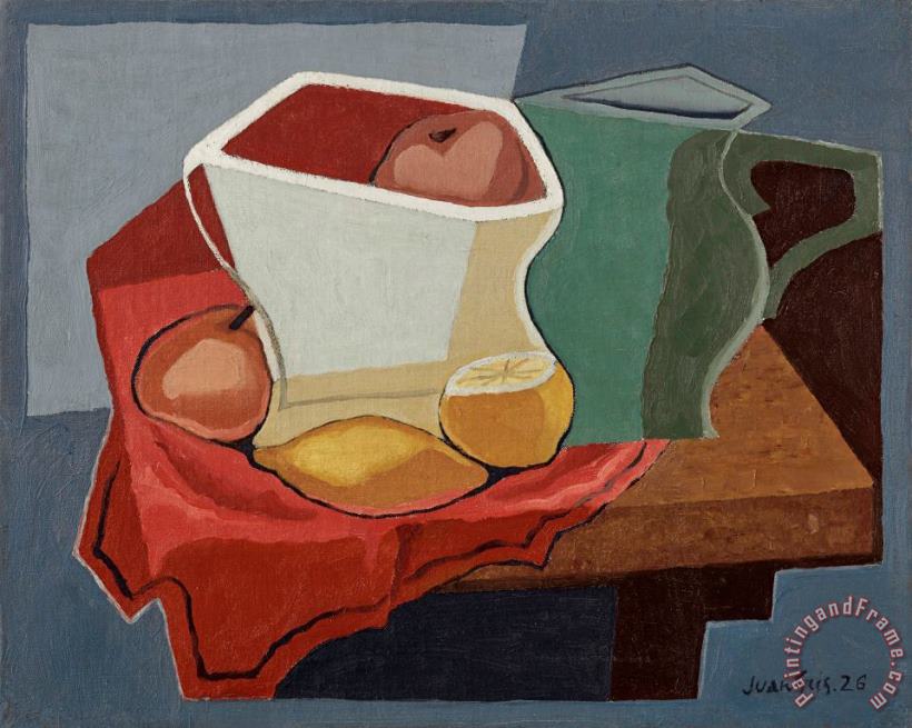 Pommes Et Citrons, 1926 painting - Juan Gris Pommes Et Citrons, 1926 Art Print