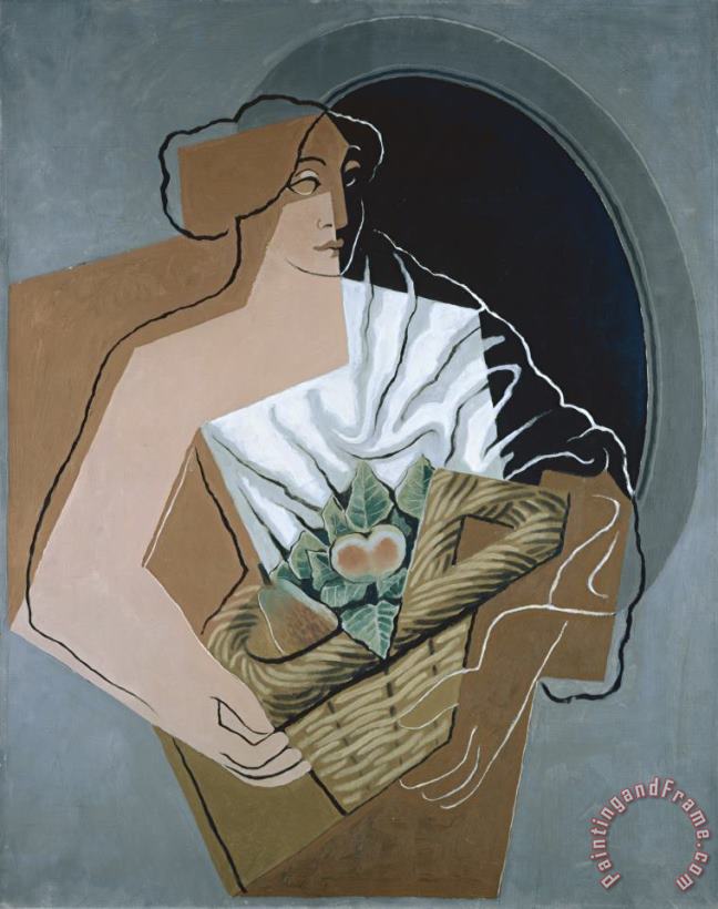 The Woman with The Basket painting - Juan Gris The Woman with The Basket Art Print