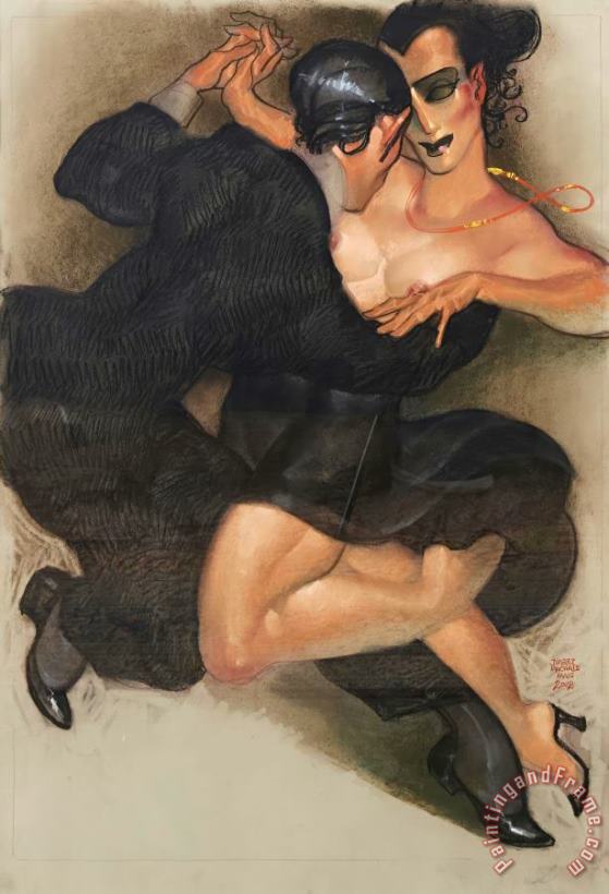 Couple Dancing, 2002 painting - Juarez Machado Couple Dancing, 2002 Art Print