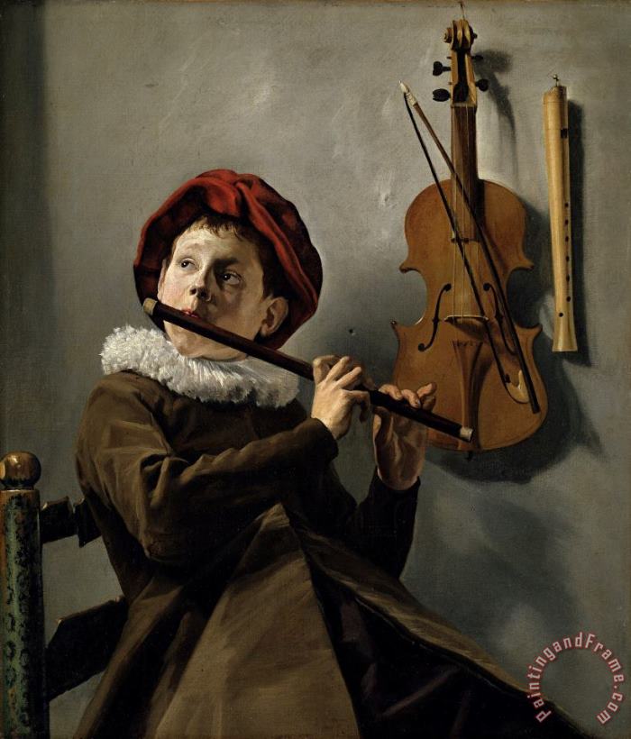 Judith Leyster Boy Playing The Flute Art Painting