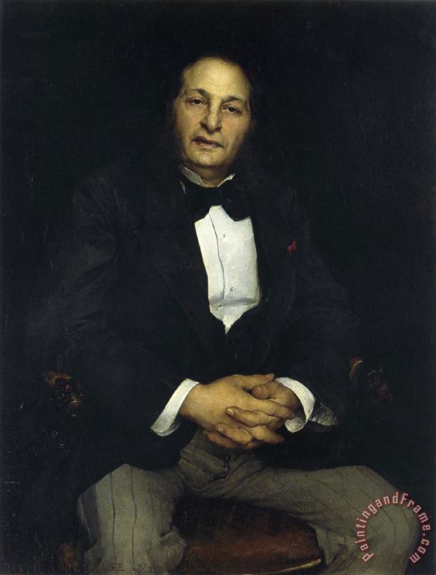 Portrait of M.h. Simon Hayem painting - Jules Bastien Lepage Portrait of M.h. Simon Hayem Art Print