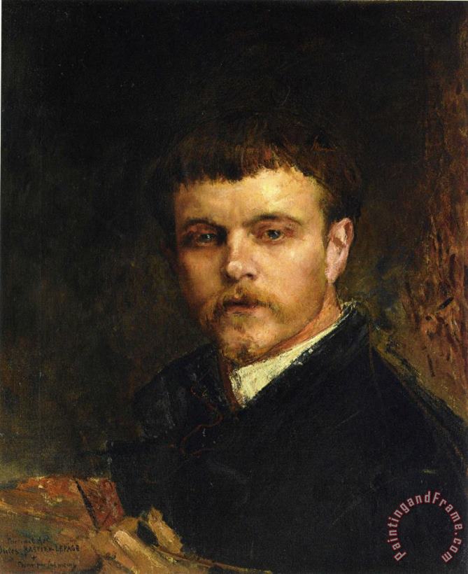 Jules Bastien Lepage Self Portrait Art Painting