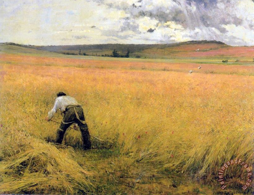 The Ripened Wheat painting - Jules Bastien Lepage The Ripened Wheat Art Print