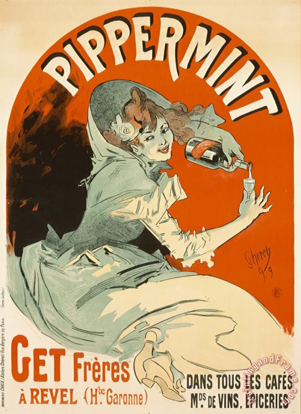Pippermint painting - Jules Cheret Pippermint Art Print