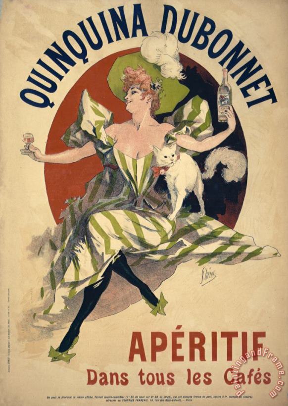 Quinquina Dubonnet Poster painting - Jules Cheret Quinquina Dubonnet Poster Art Print