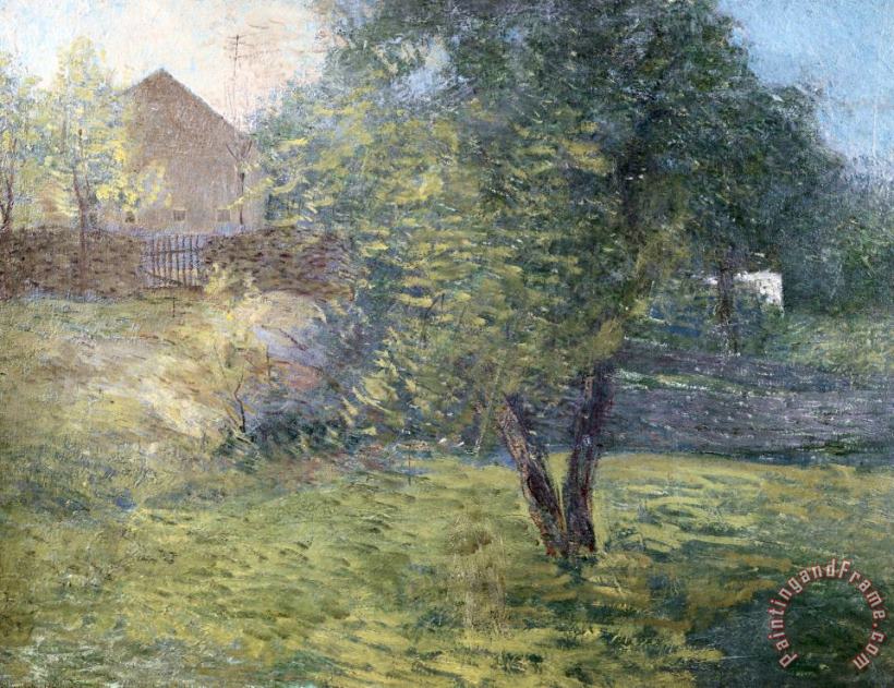 Julian Alden Weir Painting of Country Scene Art Painting