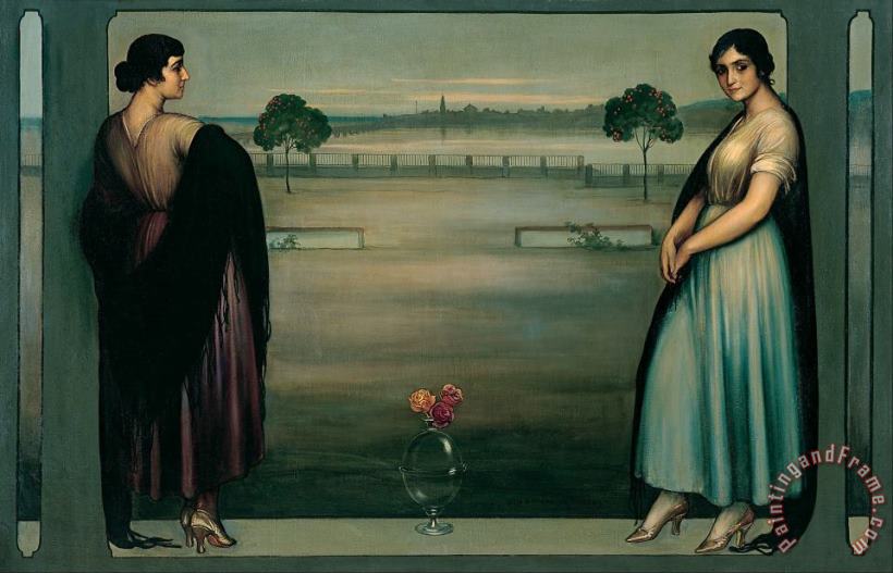 Panneau (panel) painting - Julio Romero de Torres Panneau (panel) Art Print
