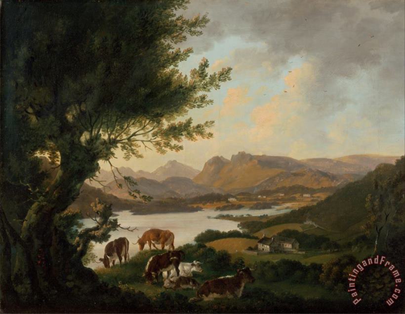 Lake Windermere painting - Julius Caesar Ibbetson Lake Windermere Art Print