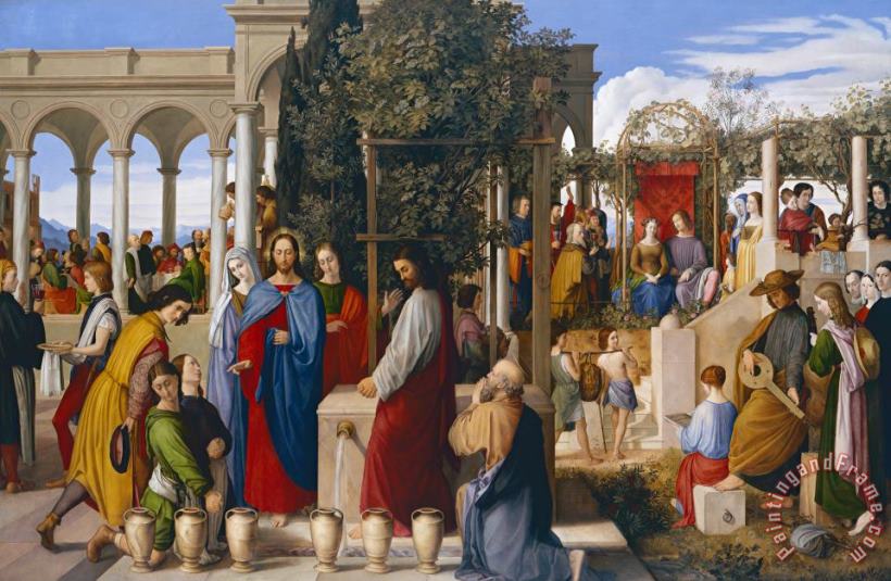 Julius Schnorr von Carolsfeld The Marriage At Cana Art Painting