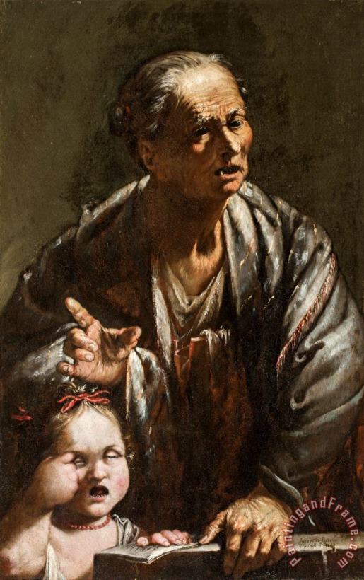 Jusepe de Ribera An Allegory of Wisdom And Ignorance Art Print