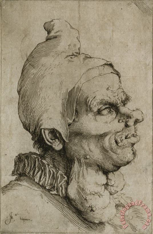 Large Grotesque Head painting - Jusepe de Ribera Large Grotesque Head Art Print