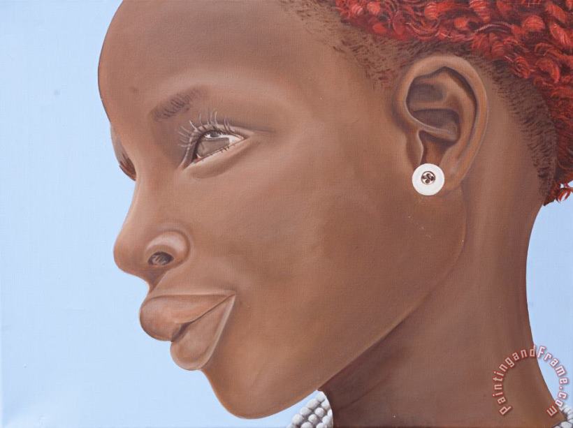 Kaaria Mucherera Brown Introspection Art Painting