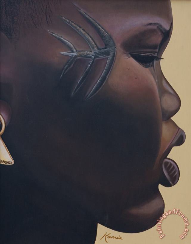 Kaaria Mucherera Tribal Mark Art Painting