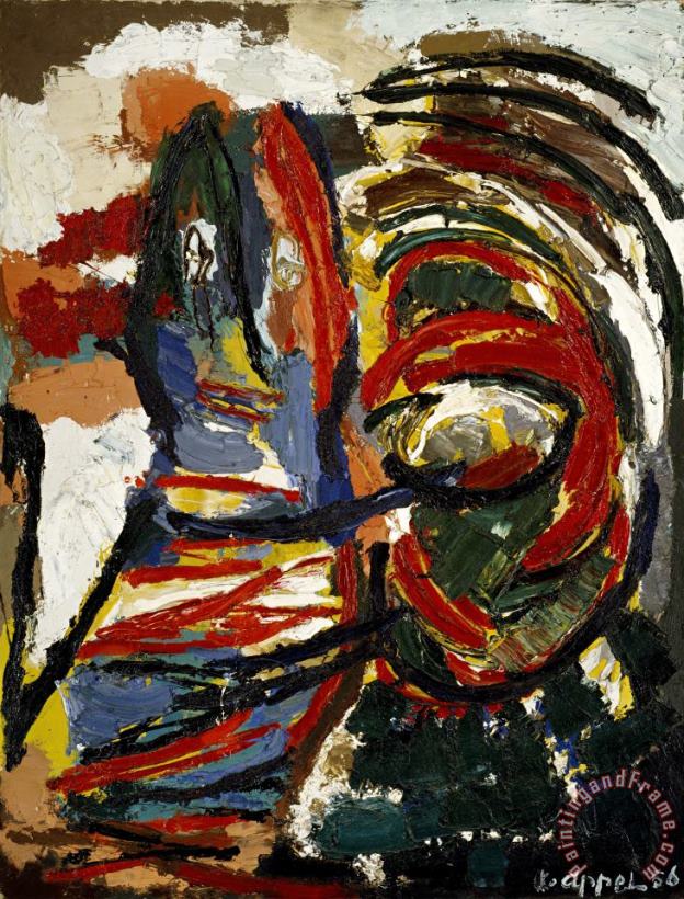 Karel Appel The Crying Crocodile Tries to Catch The Sun Art Painting