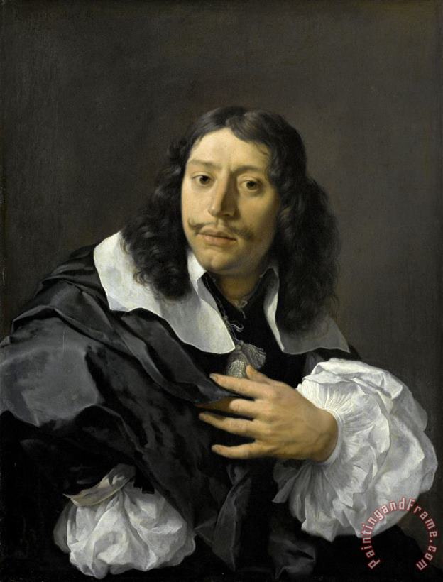 Karel Dujardin Self Portrait Art Painting