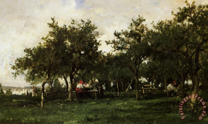 Karl Pierre Daubigny Peasants Repast Art Painting