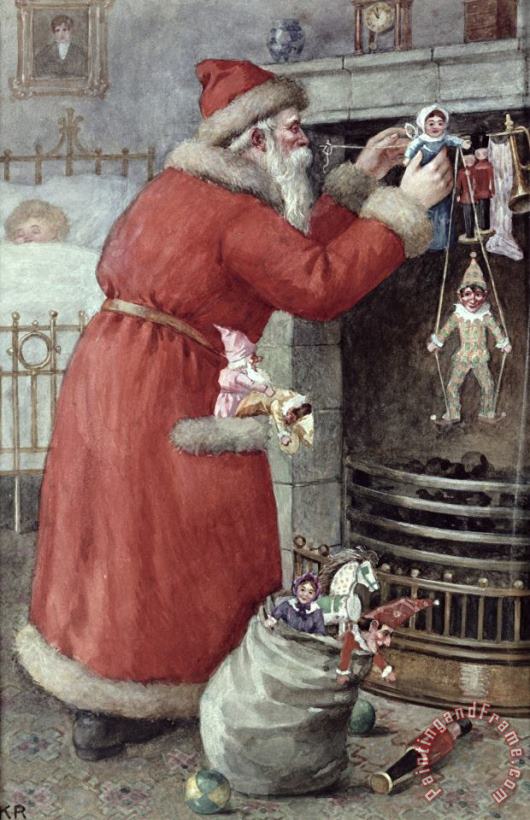 Karl Roger Father Christmas Art Painting