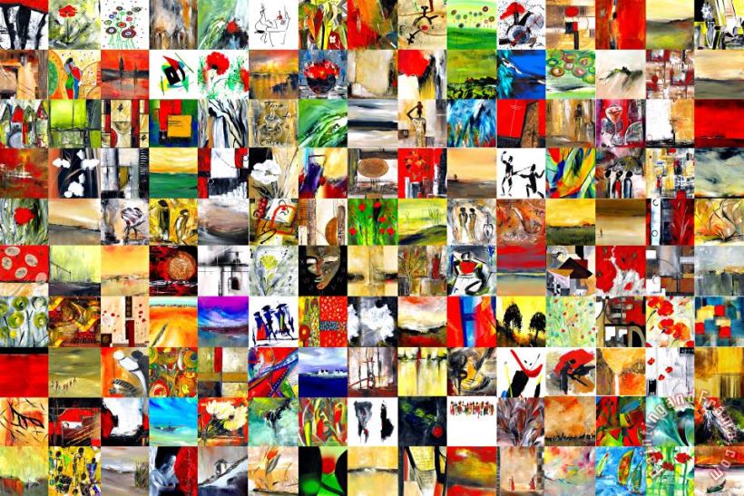 150 Artworks painting - Katarina Niksic 150 Artworks Art Print