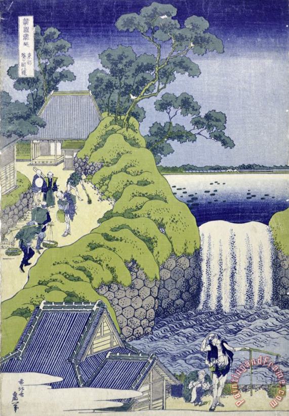 Aoigaoka Waterfall in The Eastern Capital painting - Katsushika Hokusai Aoigaoka Waterfall in The Eastern Capital Art Print