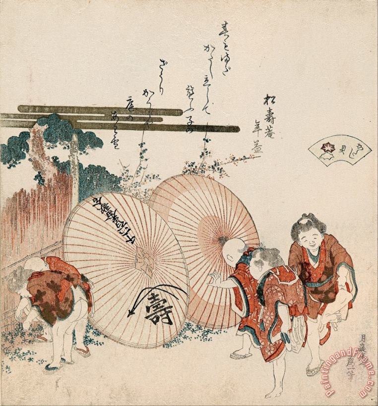 Katsushika Hokusai Lost Love Shell (katashigai) Art Print