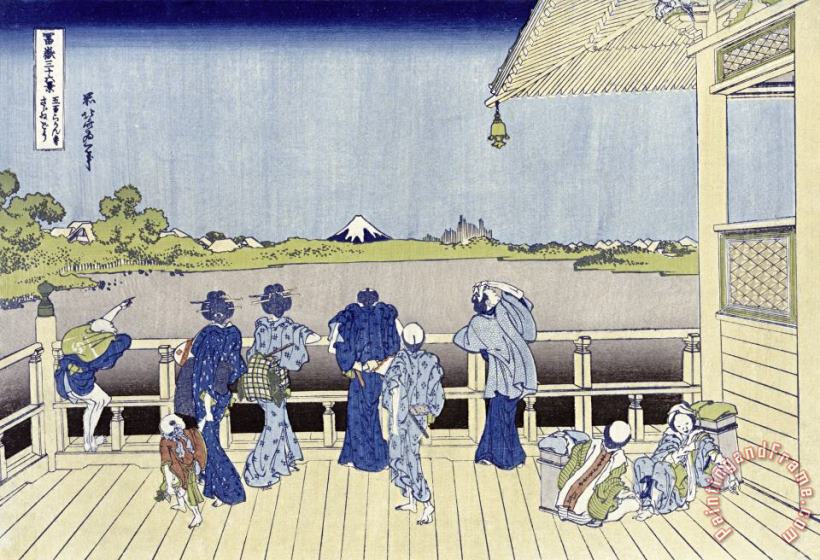Katsushika Hokusai Sazai Hall of Five Hundred Rakan Temple Art Painting