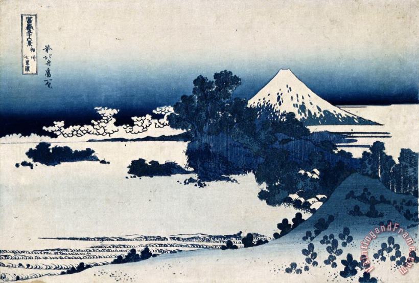 Shichirigahama in Suruga Province painting - Katsushika Hokusai Shichirigahama in Suruga Province Art Print