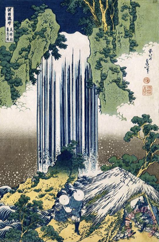 Katsushika Hokusai Yoro Waterfall, Mino Province Art Print