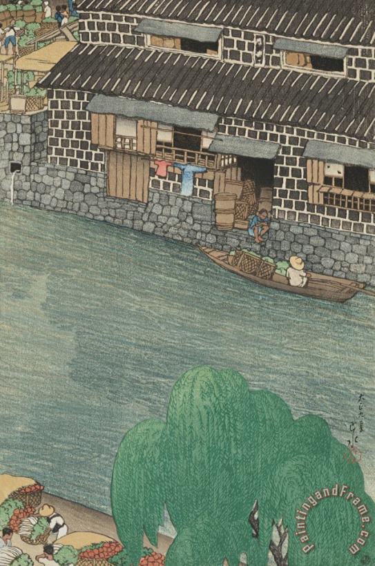 Kawase Hasui Daikon Gashi, From The Series Twelve Subjects of Tokyo Art Print