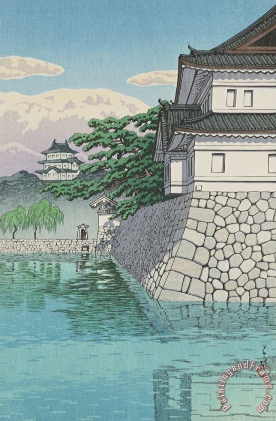 Kikyo Gate of The Palace (kikyo Mon) painting - Kawase Hasui Kikyo Gate of The Palace (kikyo Mon) Art Print