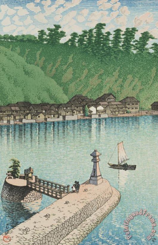 Kawase Hasui Mihogaseki Izumo (izumo Mihogaseki), From The Series Souvenirs of Travels, Third Series (tabi Miyage, Dai San Shu) Art Painting