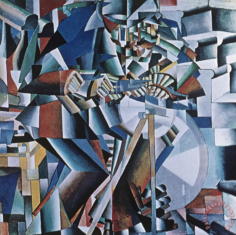 The Knife Grinder painting - Kazimir Malevich The Knife Grinder Art Print