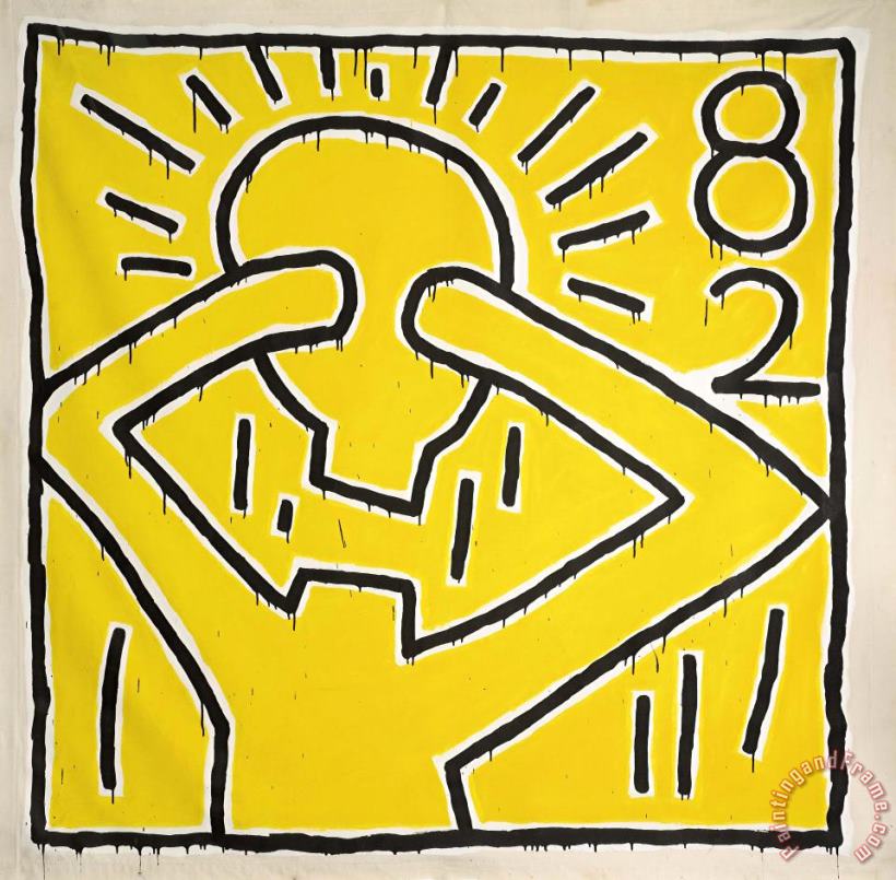 Keith Haring Foto Sotheby's, 1982 Art Painting
