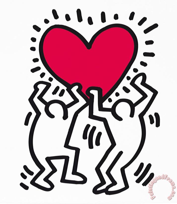 Keith Haring Pop Shop 1988 Art Painting